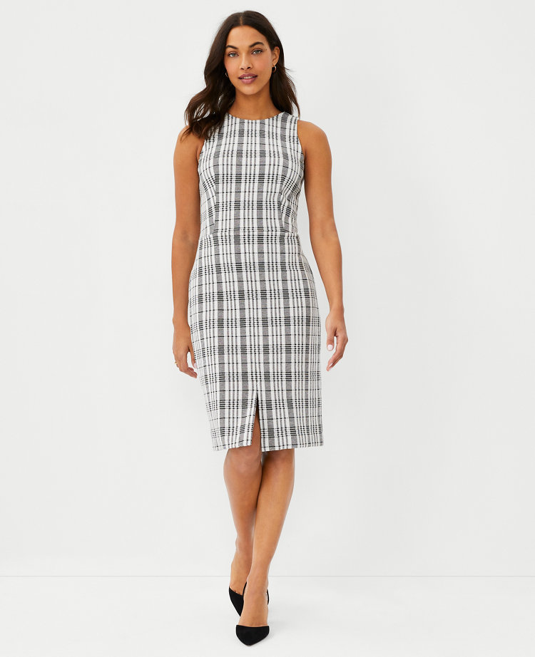 Plaid Sheath Dress