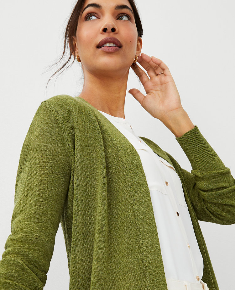 Linen deals cardigan womens