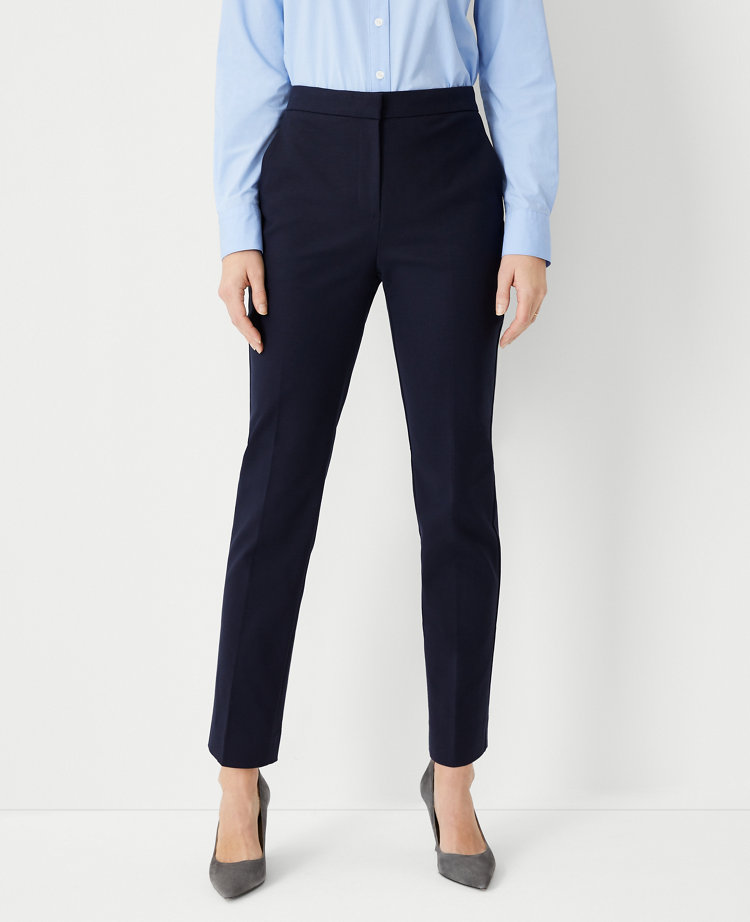 The Petite Ankle Pant in Stretch Cotton - Curvy Fit