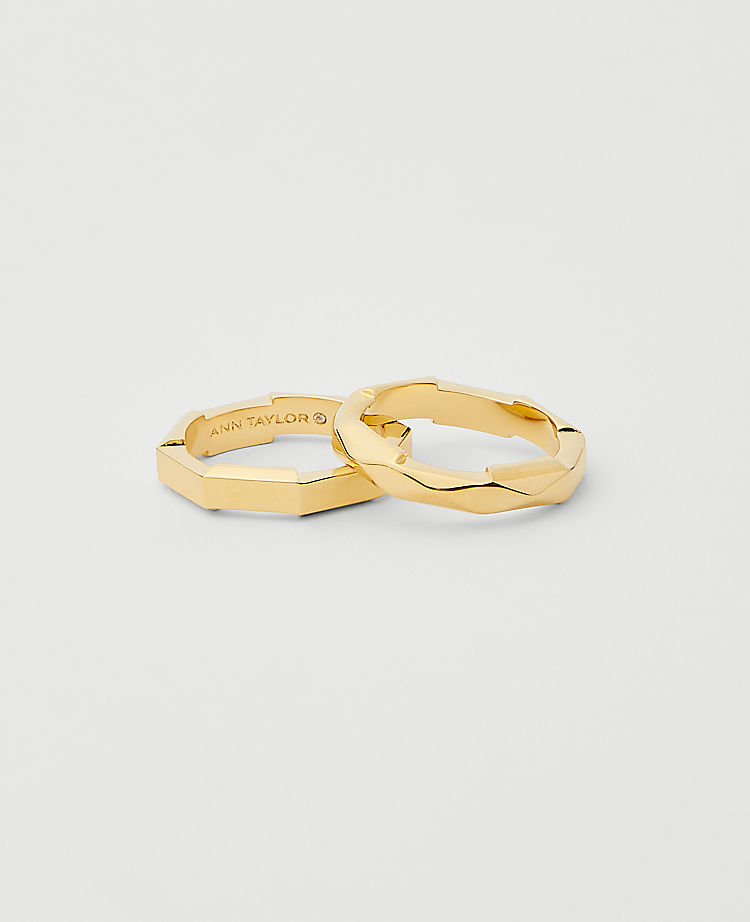 Faceted Ring Set