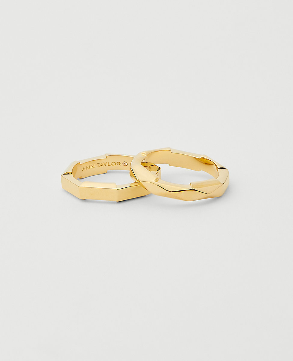 Faceted Ring Set