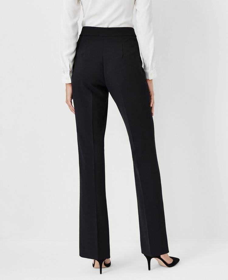 Slim Zip Trousers - Black