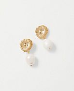 Pearlized Flower Drop Earrings carousel Product Image 1