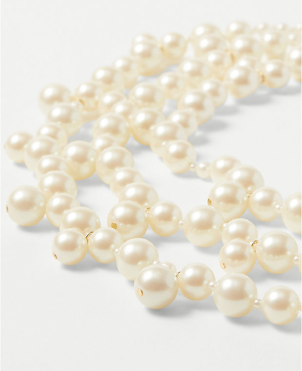 Pearlized Multistrand Statement Necklace