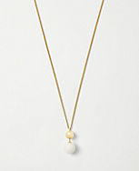 Polished Beaded Pendant Necklace carousel Product Image 1