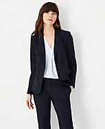 The Notched Two Button Blazer in Seasonless Stretch carousel Product Image 1