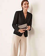 The Notched Two Button Blazer in Seasonless Stretch carousel Product Image 4