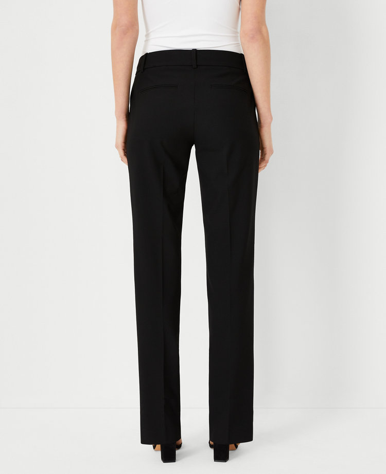 Straight-leg dress pant