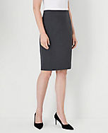The Seamed Pencil Skirt in Seasonless Stretch carousel Product Image 1