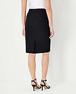 The Seamed Pencil Skirt in Seasonless Stretch carousel Product Image 2