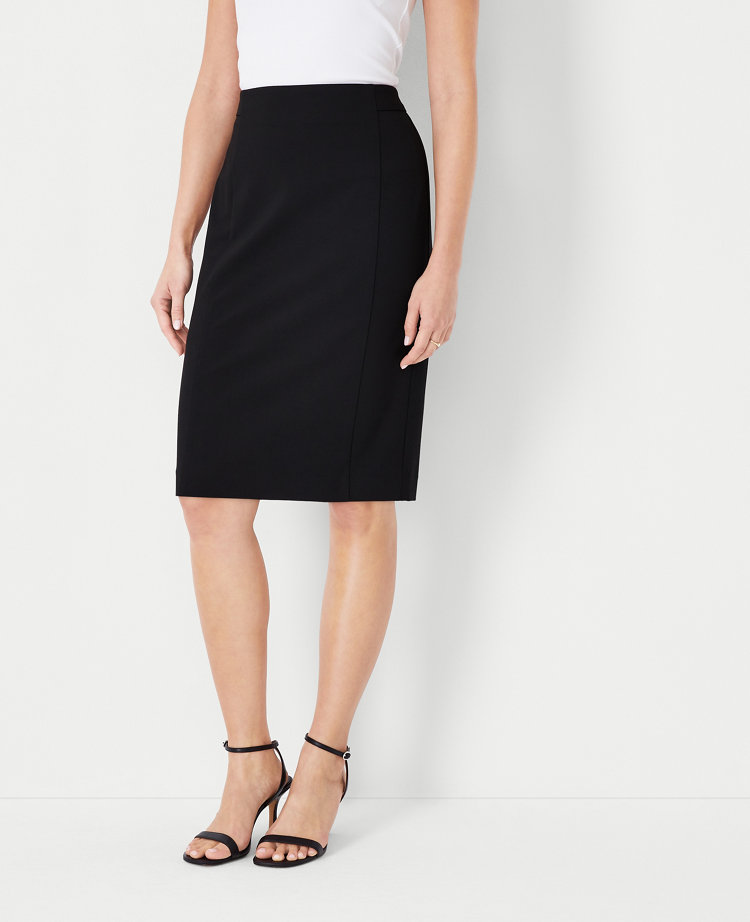 Ponte Seamed Skirt