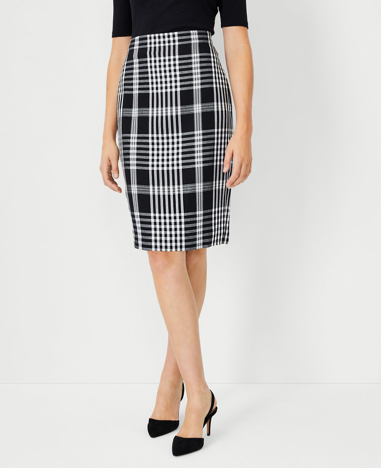 Plaid pencil hotsell skirt petite