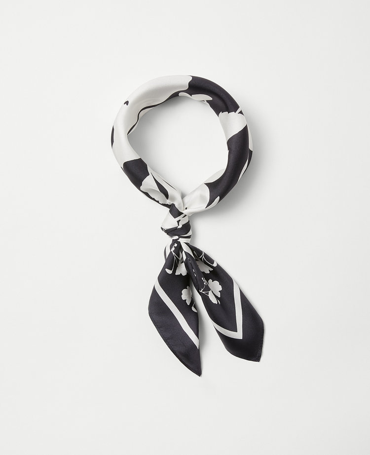 Botanical Shadow Silk Little Scarf