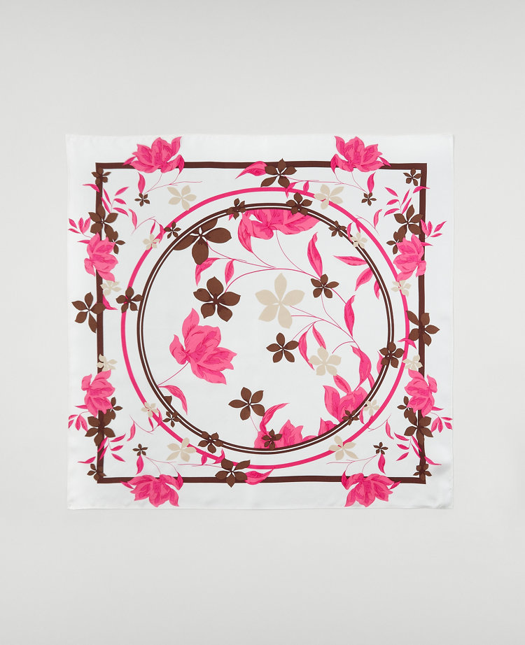 Floral Silk Little Scarf