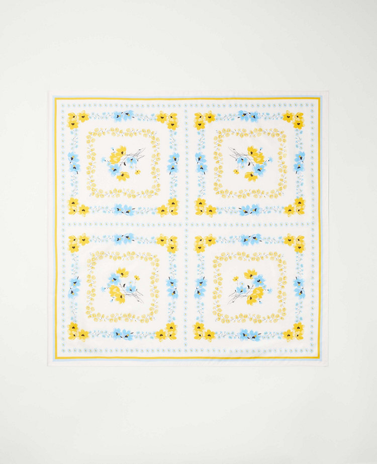 Floral Silk Little Scarf