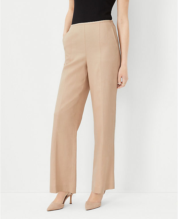 The Seamed Side Zip Straight Pant - Curvy Fit