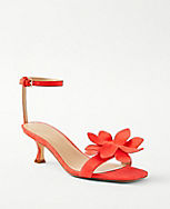 Flower Suede Sandals carousel Product Image 1