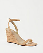 Cork High Wedge Sandals carousel Product Image 1