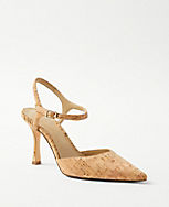 Cork Ankle Strap Pumps carousel Product Image 1