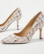 Mila Multicolored Tweed Pumps carousel Product Image 2