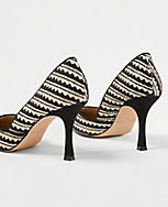 Azra Woven Straw Pumps carousel Product Image 2