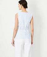 The Belted Top in Plaid carousel Product Image 2