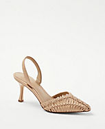 Woven Slingback Pumps carousel Product Image 1