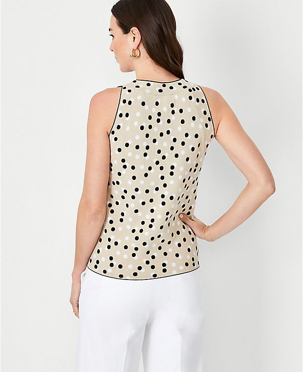 Dotted Halter Shell