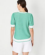Textured Stitch Sweater Tee carousel Product Image 2