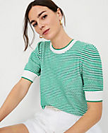 Textured Stitch Sweater Tee carousel Product Image 3