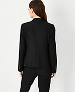 The Petite Notched One Button Blazer in Seasonless Stretch carousel Product Image 2