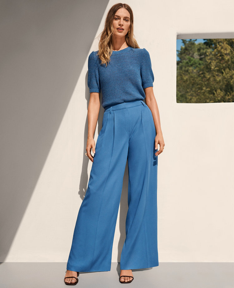 The Pleated Wide-Leg Pant