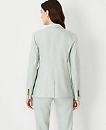 The Notched One Button Blazer in Linen Blend carousel Product Image 2