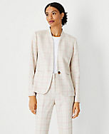 The Cutaway Blazer in Plaid carousel Product Image 1