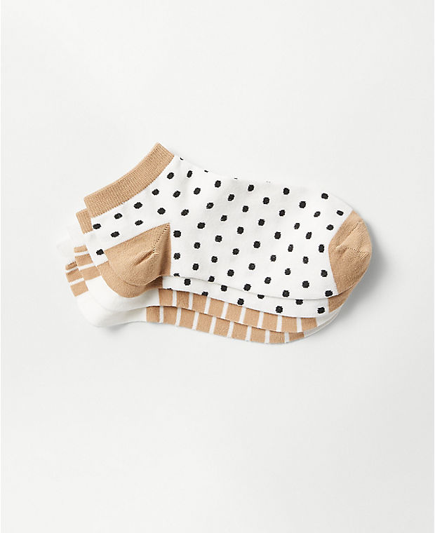 Dot & Stripe Ankle Sock Set