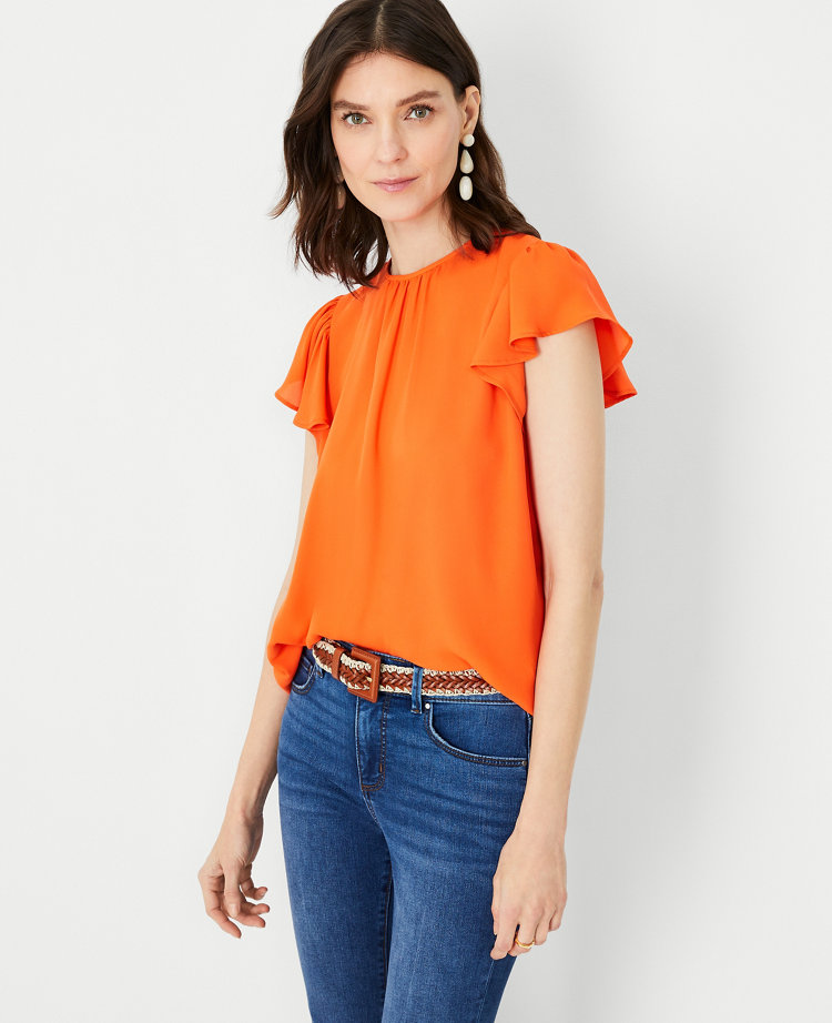 Flounce Sleeve Top