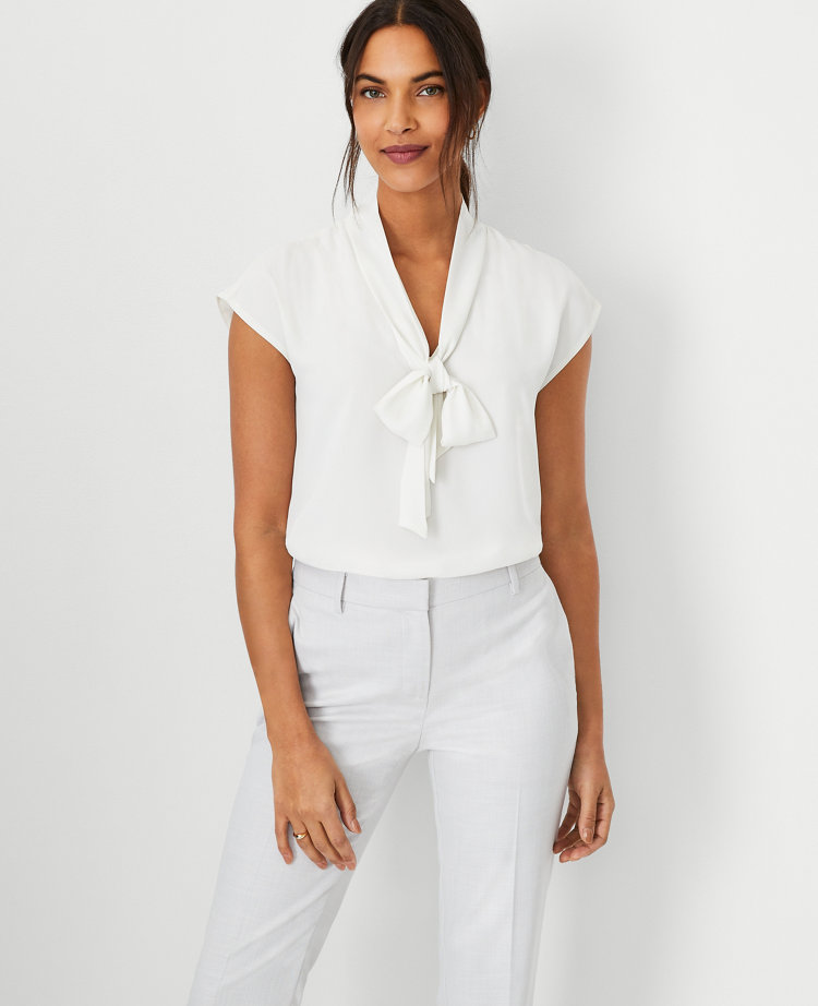 Ann Taylor Cap Sleeve Shirt - Tops