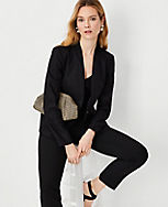 The Cutaway Blazer in Linen Blend carousel Product Image 3