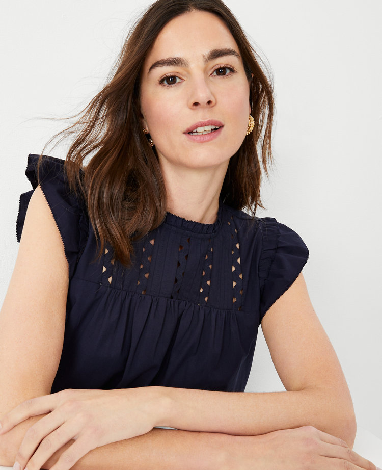 Ric Rac Yoke Mixed Media Top