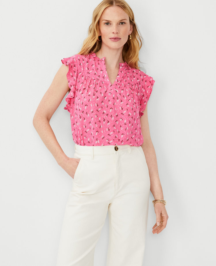 Buy Shell Pink Spaghetti Strap Blouse With A Sweetheart Neckline