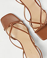 Knotted Strappy Leather Sandals carousel Product Image 2