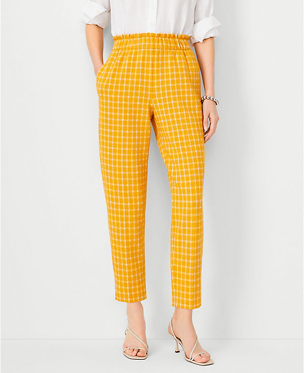 The Pull On Taper Pant in Plaid