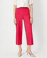 The Side Zip Wide Leg Crop Pant in Twill carousel Product Image 1