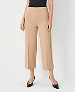 The Side Zip Wide Leg Crop Pant in Twill carousel Product Image 1