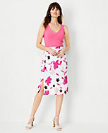 Floral Pull On Pencil Skirt carousel Product Image 1