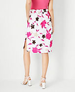 Floral Pull On Pencil Skirt carousel Product Image 2
