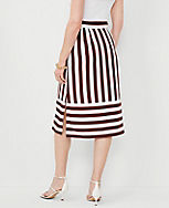 Striped Flounce Slip Skirt carousel Product Image 2