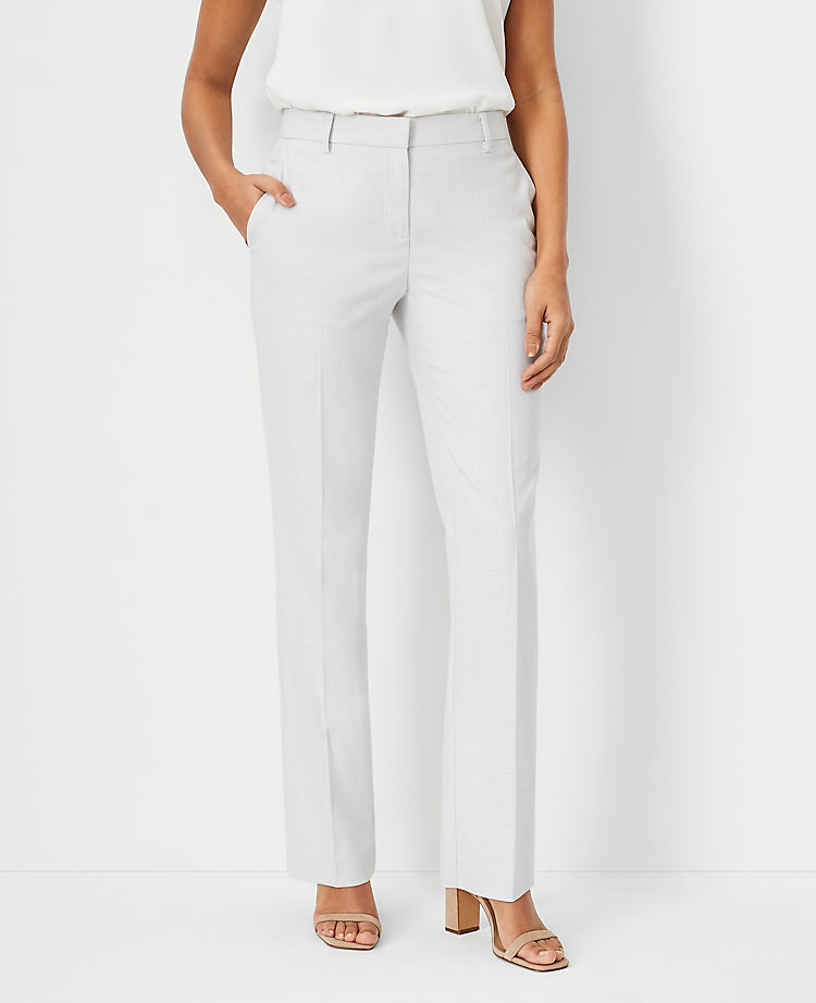 The Petite Sophia Straight Pant in Texture - Curvy Fit