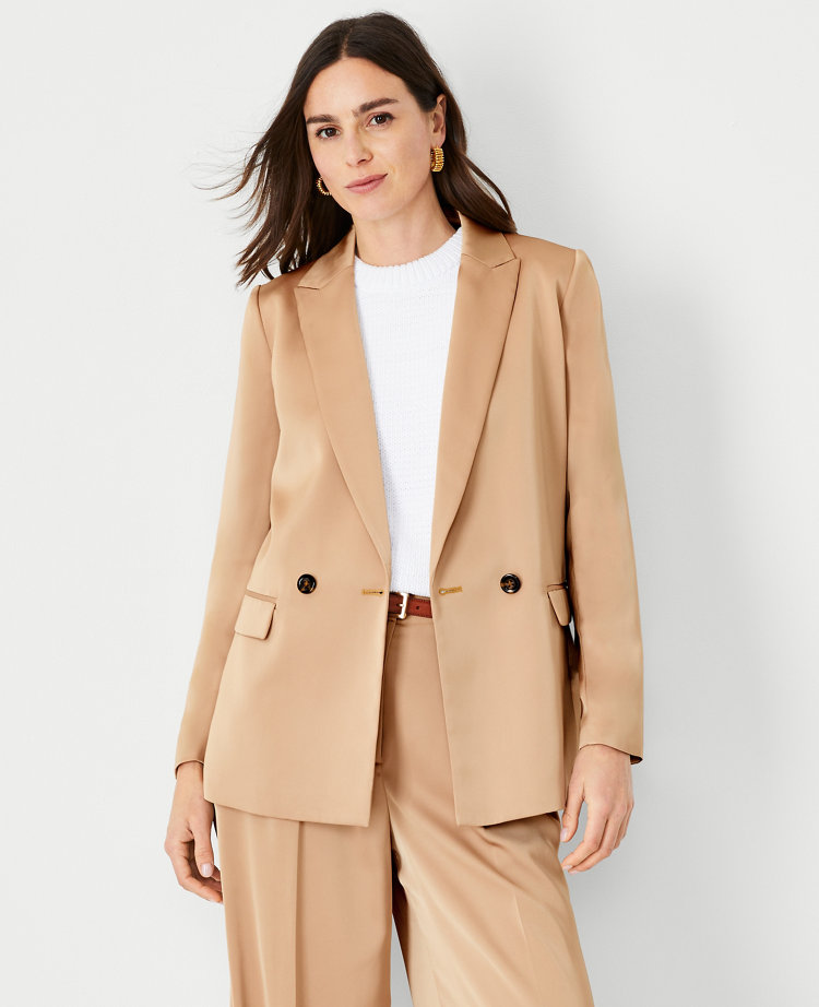 Long blazer womens petite best sale