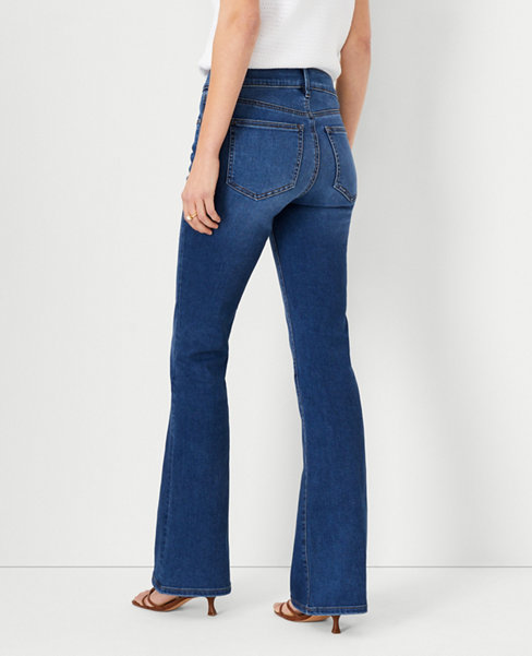 Petite Mid Rise Boot Cut Jeans in Classic Mid Wash